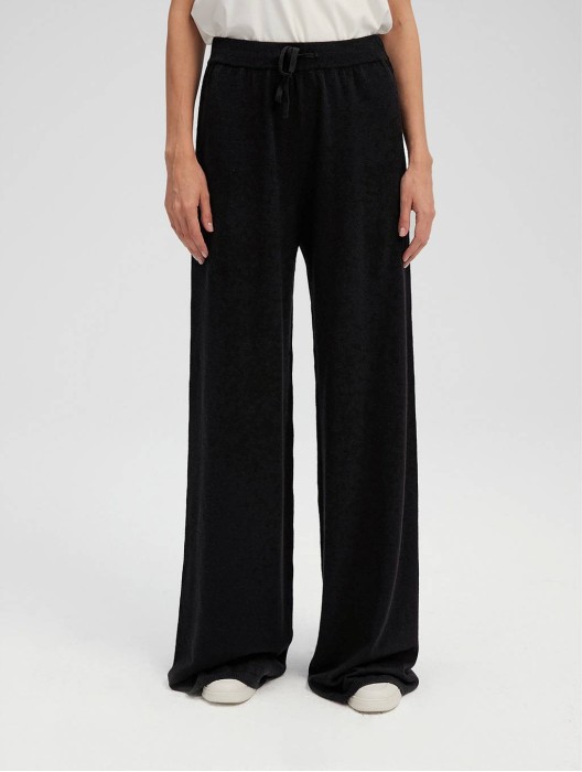 Cashmere Loose Straight Pants