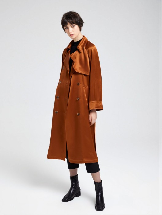 Double-Breasted Trench Coat