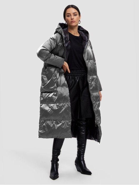 Maxi Hooded Puffer Jacket