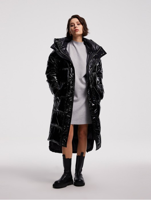 Maxi Shiny Puffer Jacket